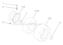 Page G Diagram and Parts List for WE12542A  Weed Eater Lawn Tractor